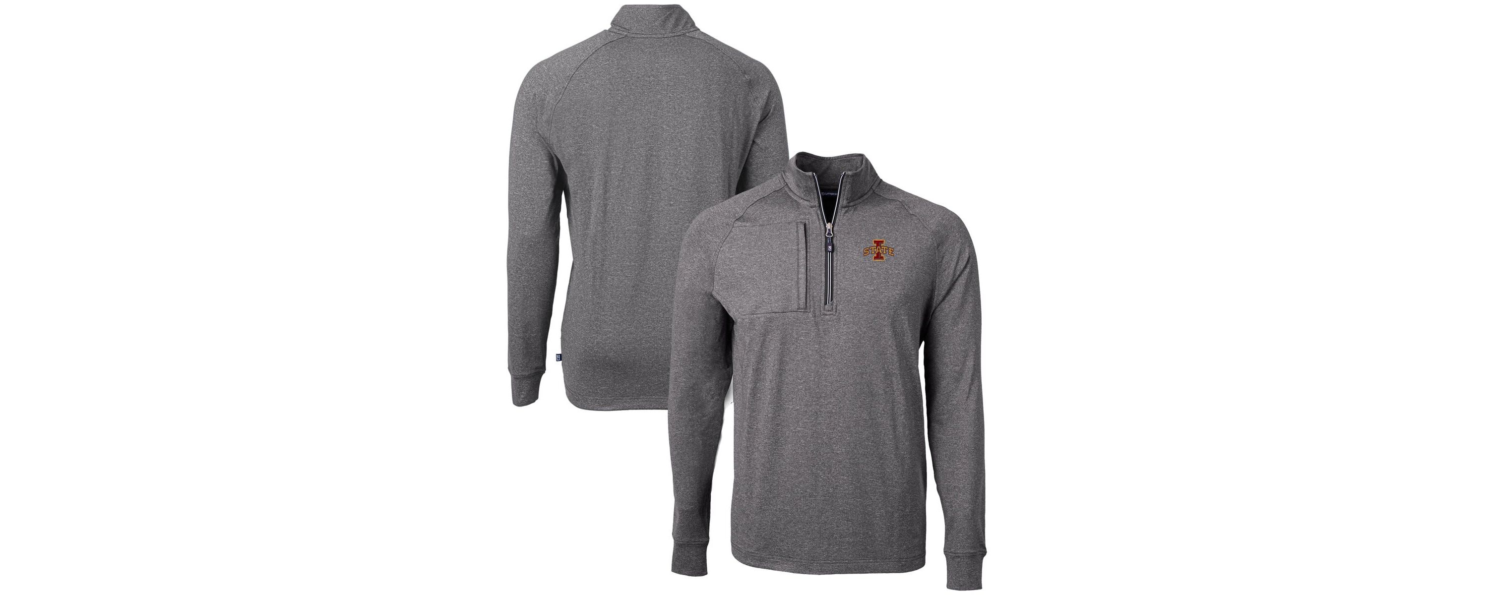 NCAA Iowa State Cyclones Big & Tall Adapt Eco Knit Quarter-Zip Pullover Top