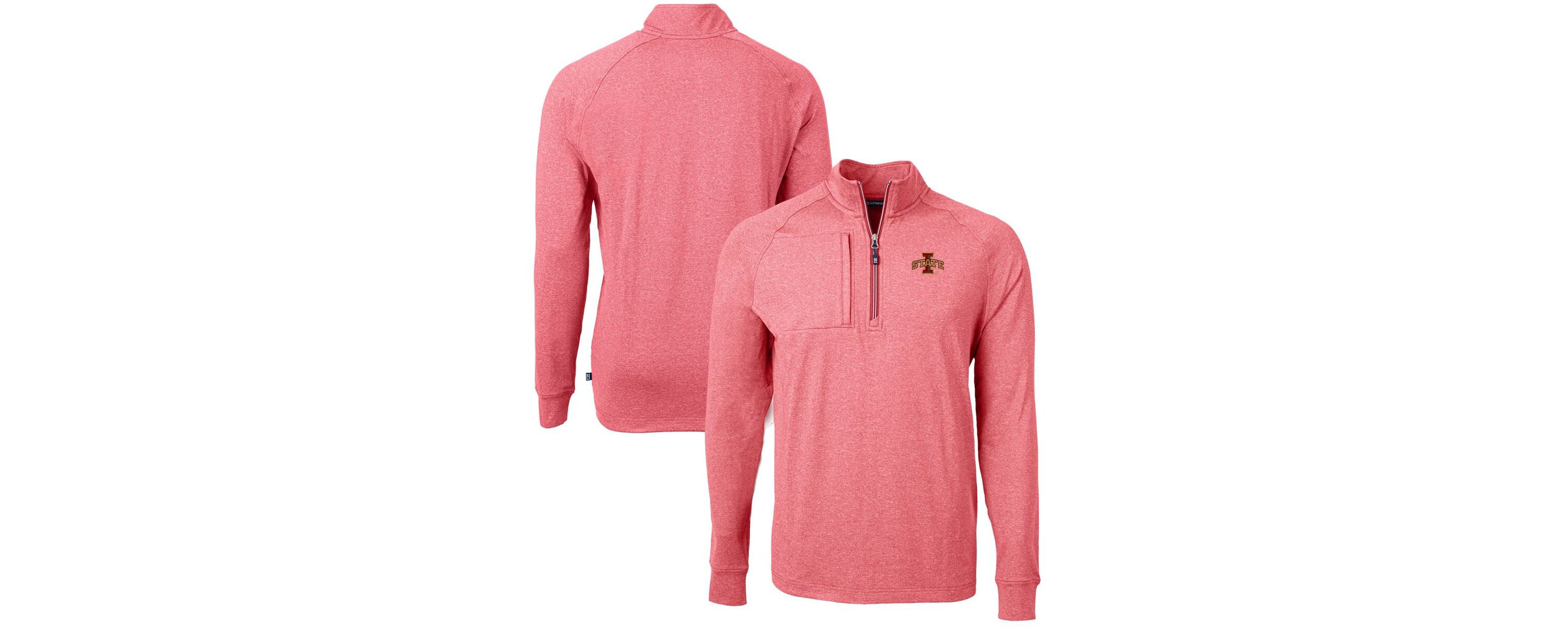 NCAA Iowa State Cyclones Big & Tall Adapt Eco Knit Quarter-Zip Pullover Top