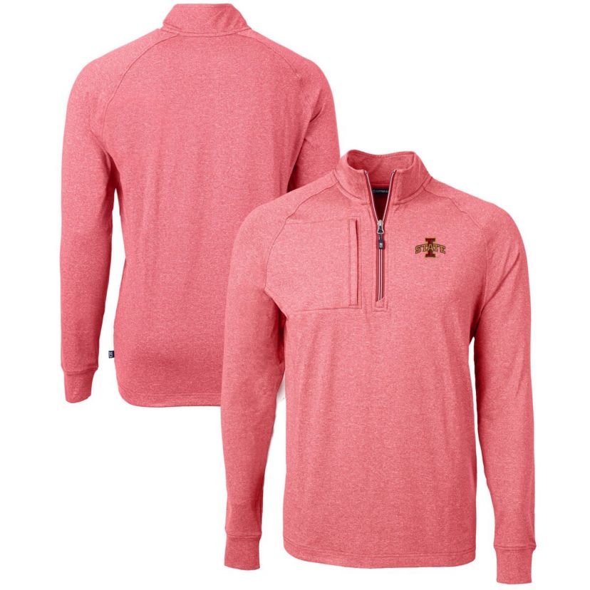 NCAA Iowa State Cyclones Big & Tall Adapt Eco Knit Quarter-Zip Pullover Top