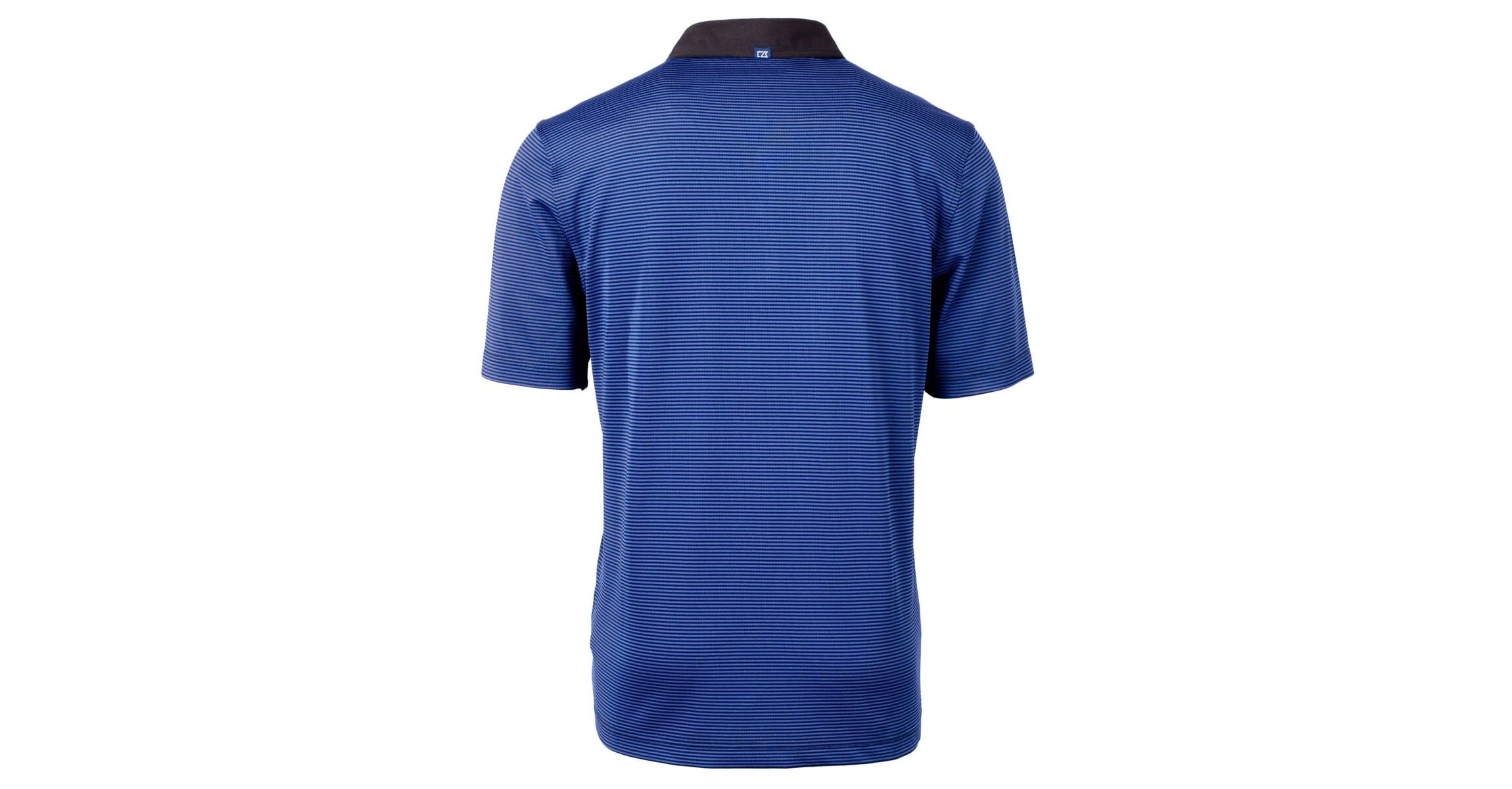 NCAA Memphis Tigers Big & Tall Virtue Eco Pique Micro Stripe Recycled Polo