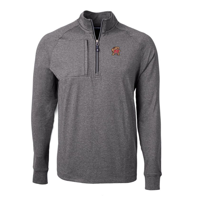 NCAA Maryland Terrapins Big & Tall Adapt Eco Knit Quarter-Zip Pullover Top