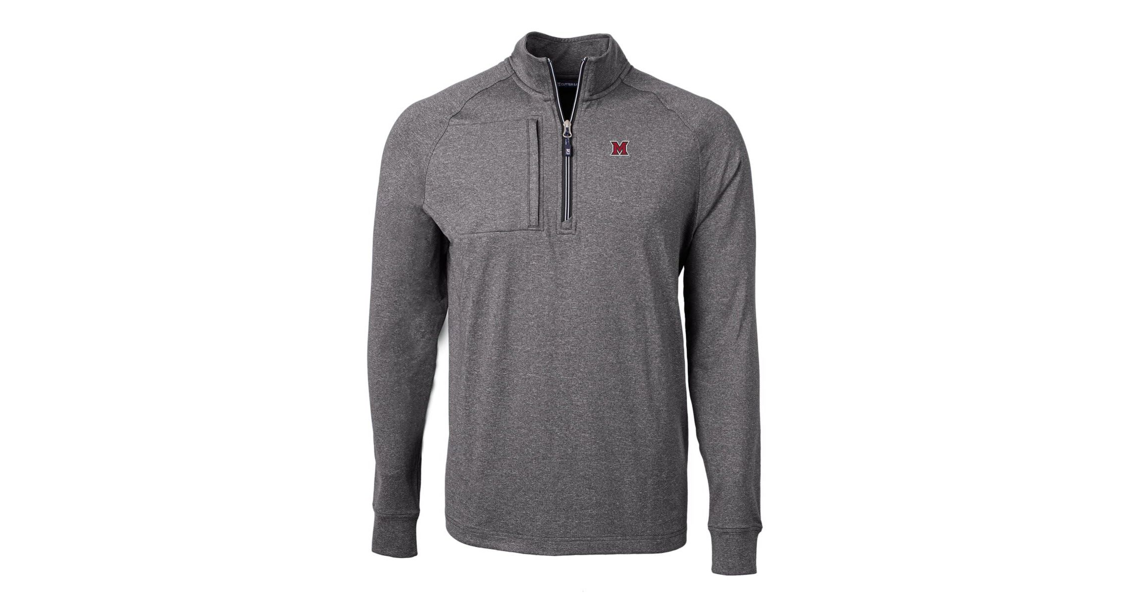 Miami (OH) RedHawks NCAA Miami University RedHawks Big & Tall Adapt Eco Knit Quarter-Zip Pullover Top