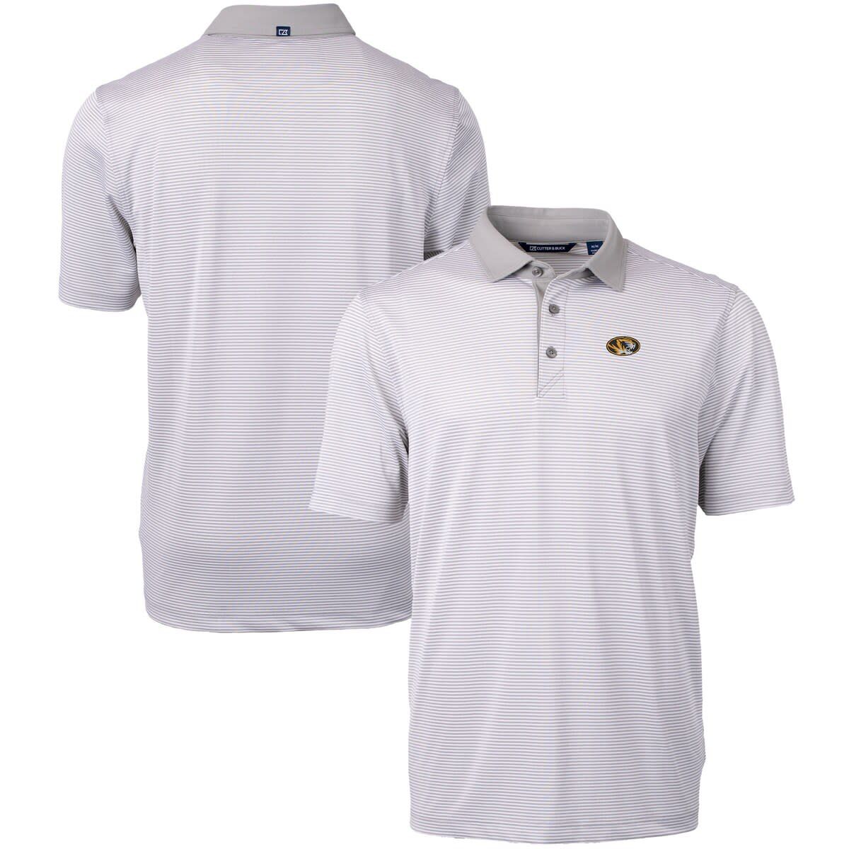 NCAA Missouri Tigers Big & Tall Virtue Eco Pique Micro Stripe Recycled Polo
