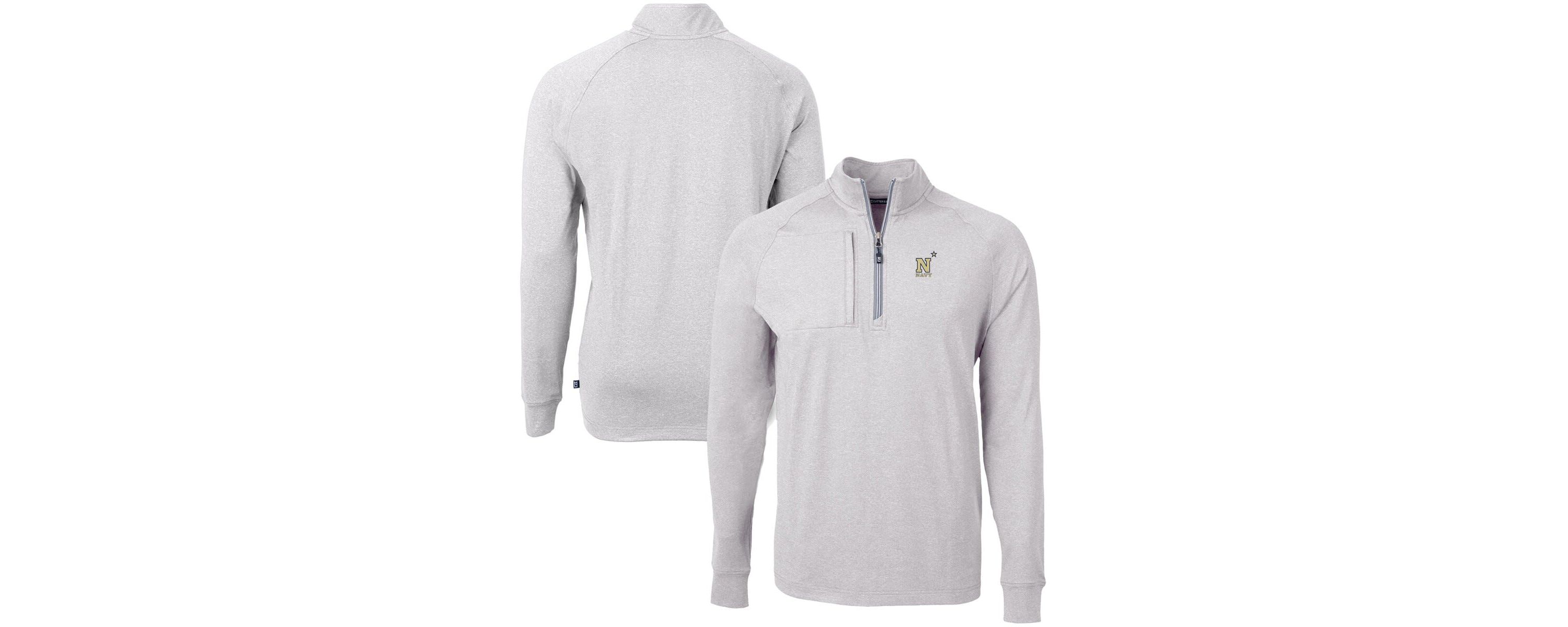 Navy Midshipmen NCAA Midshipmen Big & Tall Adapt Eco Knit Quarter-Zip Pullover Top