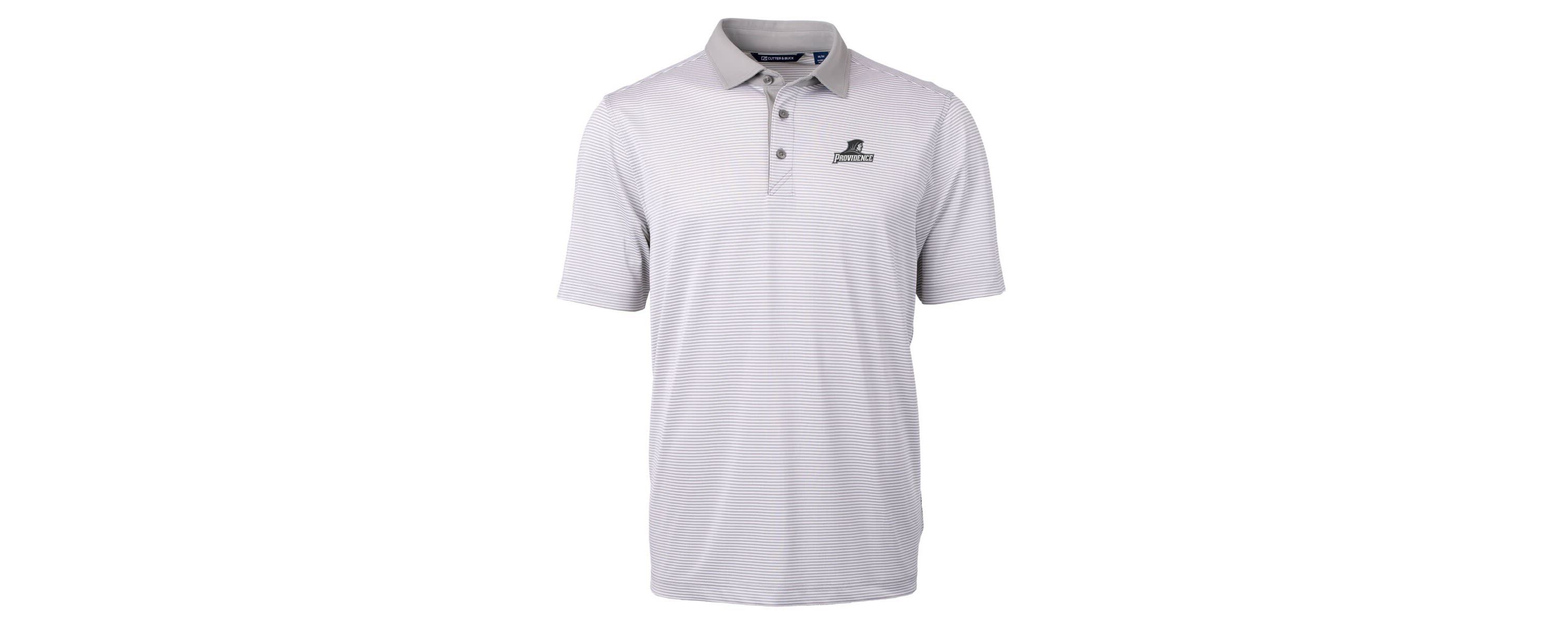 NCAA Providence Friars Big & Tall Virtue Eco Pique Micro Stripe Recycled Polo