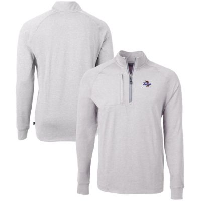 Cutter & Buck Men's NCAA Tulsa Golden Hurricane Big & Tall Adapt Eco Knit Quarter-Zip Pullover Top -  3204155200093575