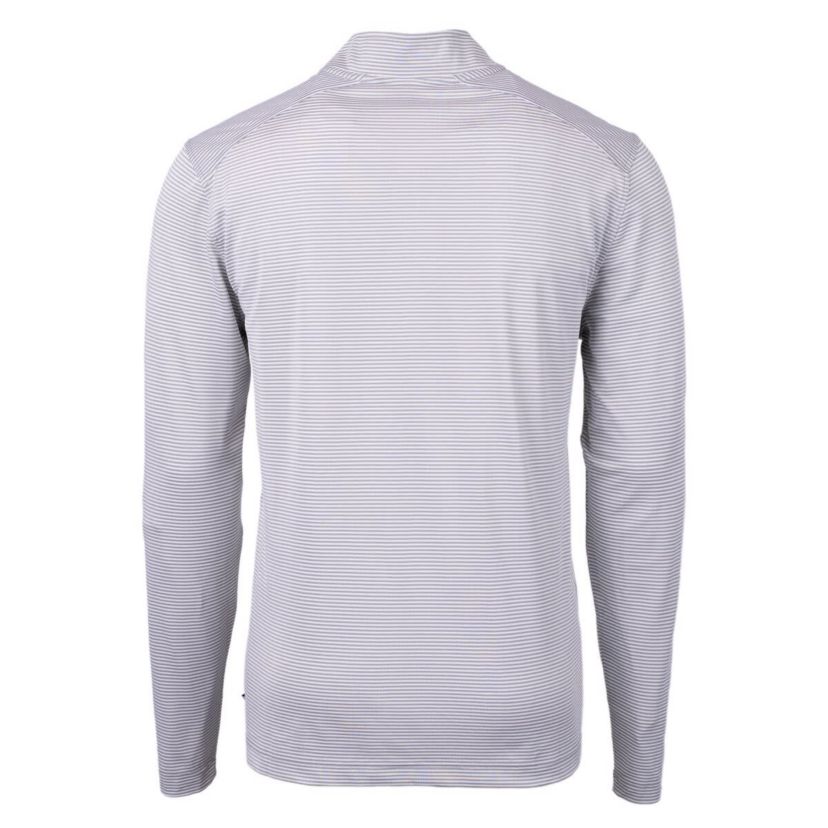NCAA Marshall Thundering Herd Big & Tall Virtue Eco Pique Micro Stripe Recycled Quarter-Zip Pullover Top