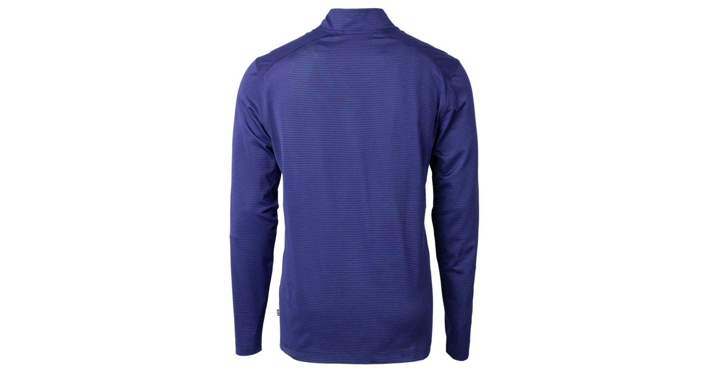 NCAA Pitt Panthers Big & Tall Virtue Eco Pique Micro Stripe Recycled Quarter-Zip Pullover Top