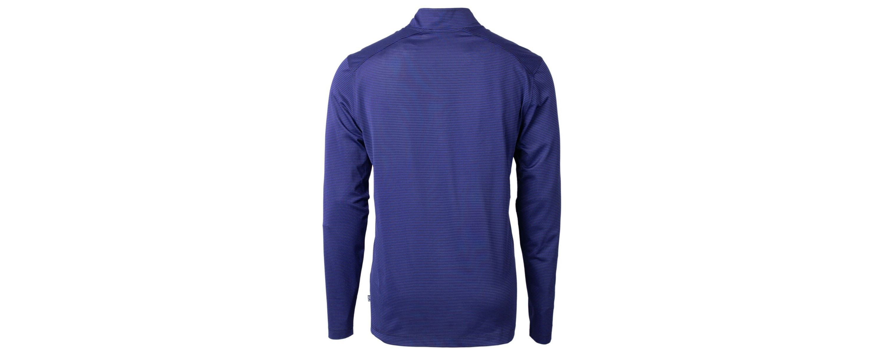 NCAA Southern University Jaguars Big & Tall Virtue Eco Pique Micro Stripe Recycled Quarter-Zip Pullover Top