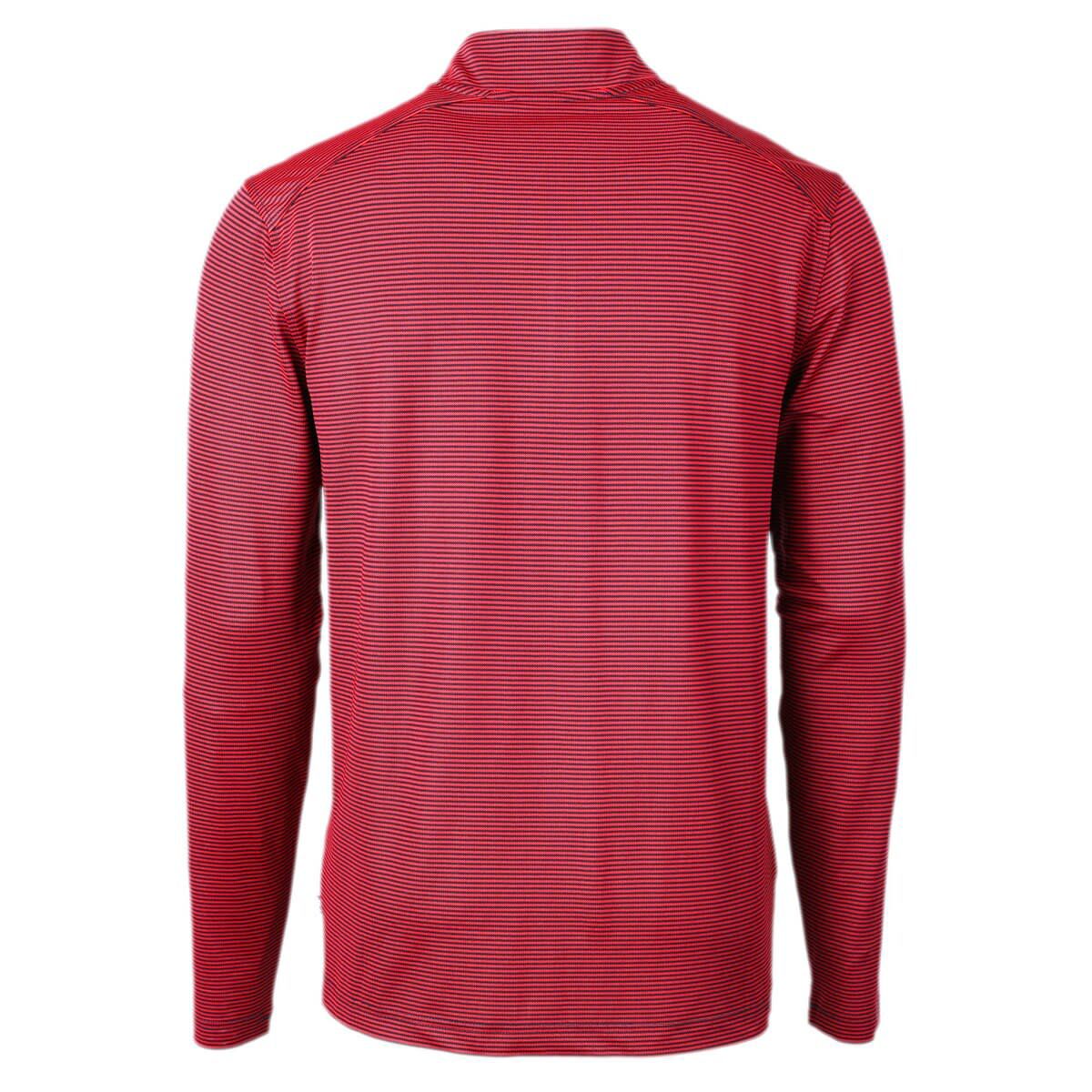 St. Johns Red Storm NCAA St. Johns Storm Big & Tall Virtue Eco Pique Micro Stripe Recycled Quarter-Zip Pullover Top