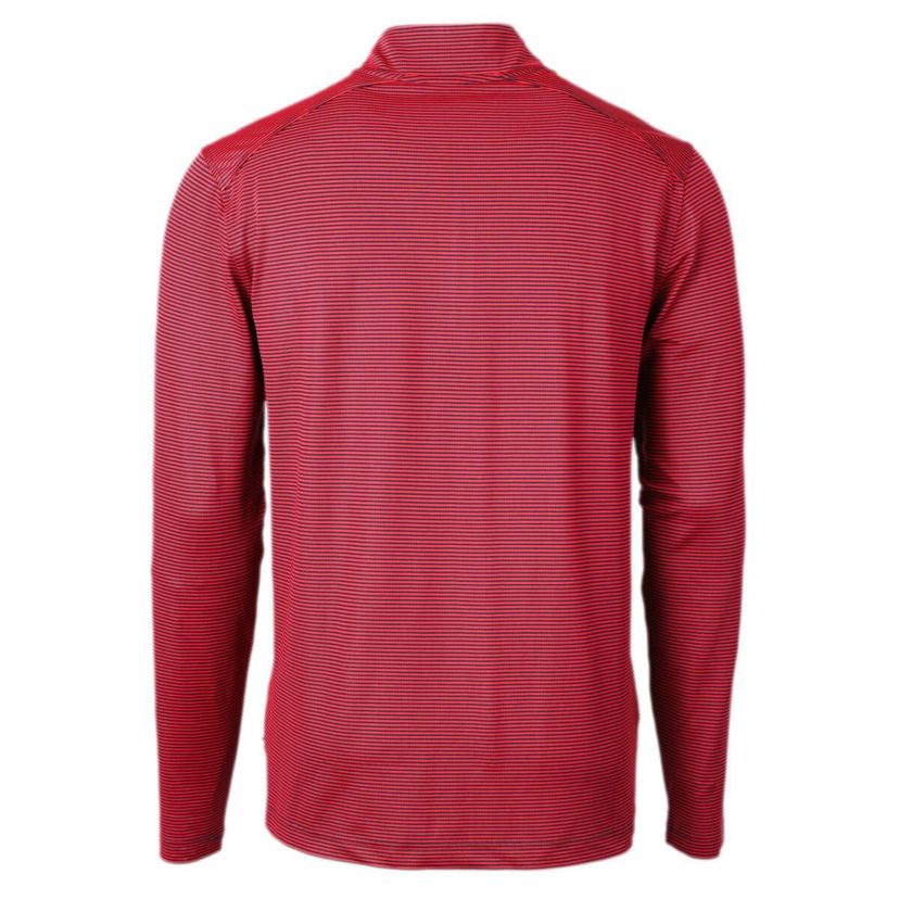 St. Johns Red Storm NCAA St. Johns Storm Big & Tall Virtue Eco Pique Micro Stripe Recycled Quarter-Zip Pullover Top