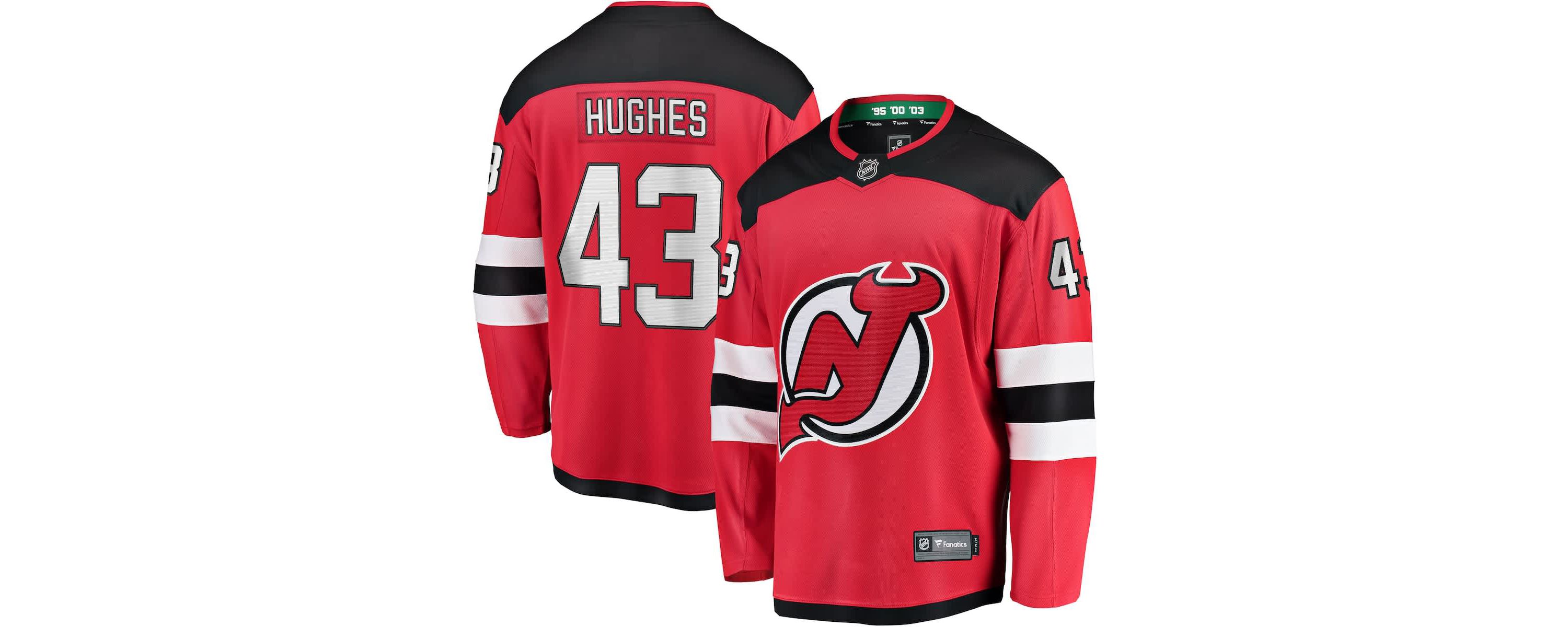 NHL Fanatics Luke Hughes New Jersey Devils Home Breakaway Player Jersey