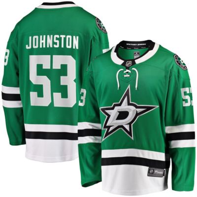 Men's NHL Fanatics Wyatt Johnston Kelly Dallas Stars Home Breakaway Player Jersey, Green, 5XL