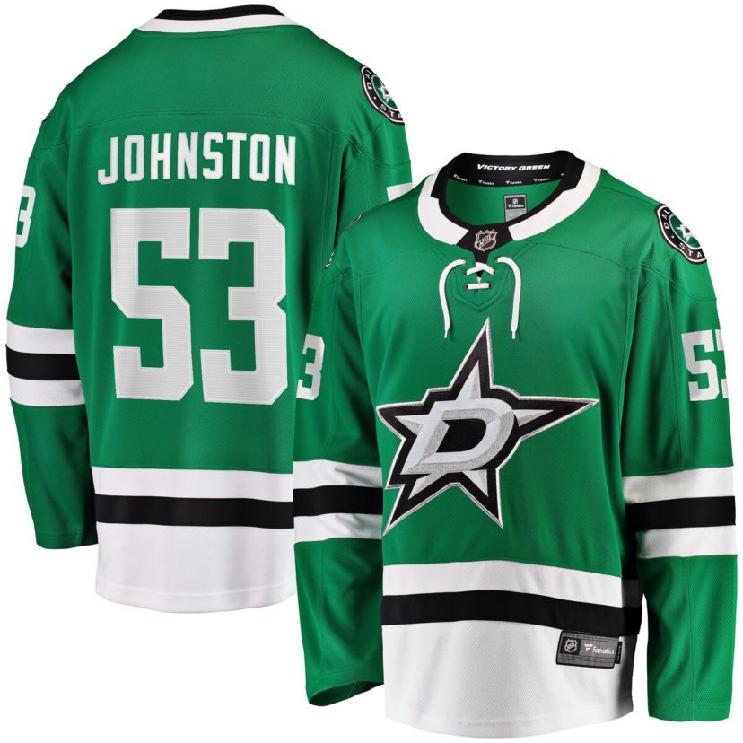 NHL Fanatics Wyatt Johnston Kelly Dallas Stars Home Breakaway Player Jersey