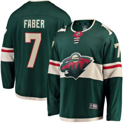 Men's NHL Fanatics Brock Faber Minnesota Wild Home Breakaway Player Jersey