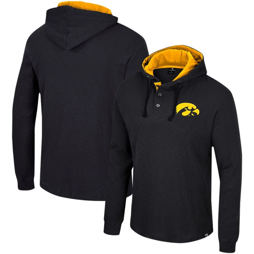 NCAA Iowa Hawkeyes Affirmative Thermal Hoodie Long Sleeve T-Shirt