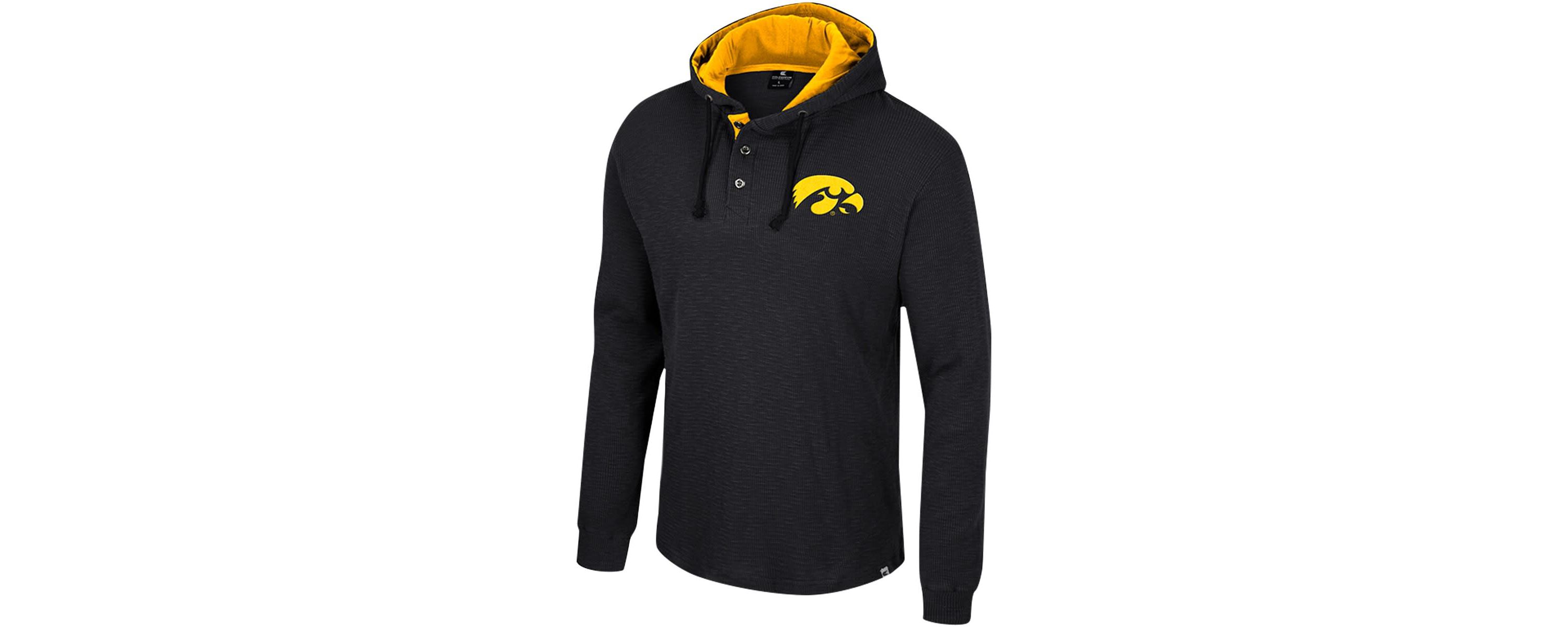 NCAA Iowa Hawkeyes Affirmative Thermal Hoodie Long Sleeve T-Shirt