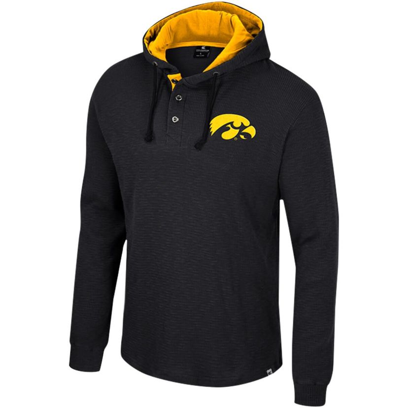 NCAA Iowa Hawkeyes Affirmative Thermal Hoodie Long Sleeve T-Shirt