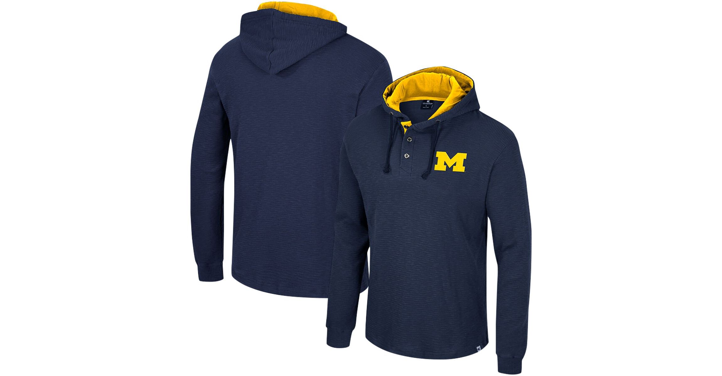 NCAA Michigan Wolverines Affirmative Thermal Hoodie Long Sleeve T-Shirt