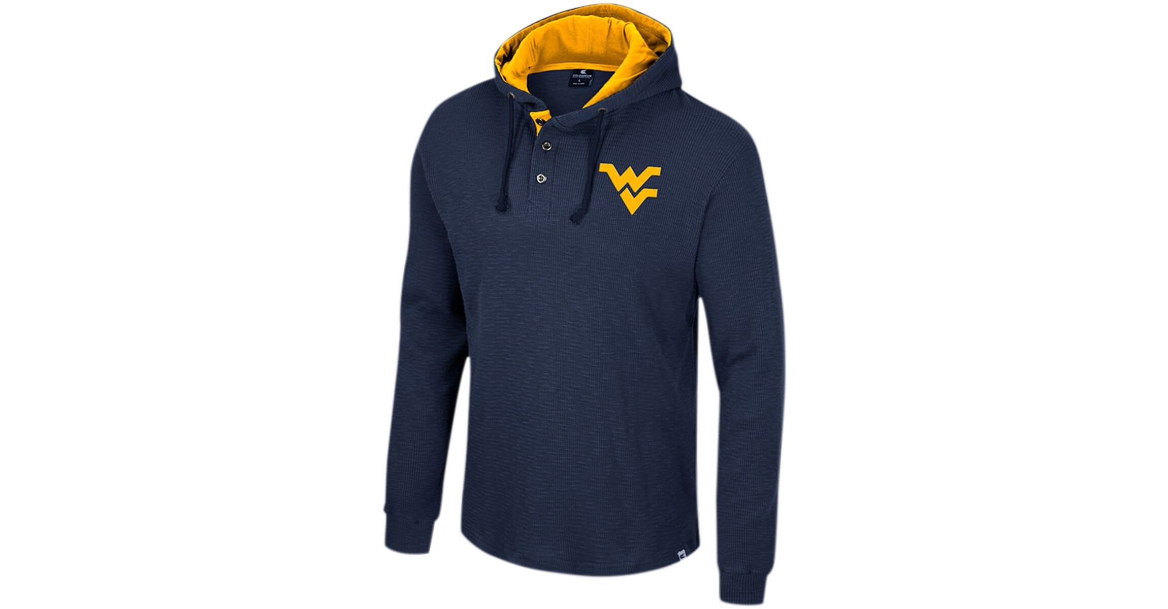 NCAA West Virginia Mountaineers Affirmative Thermal Hoodie Long Sleeve T-Shirt