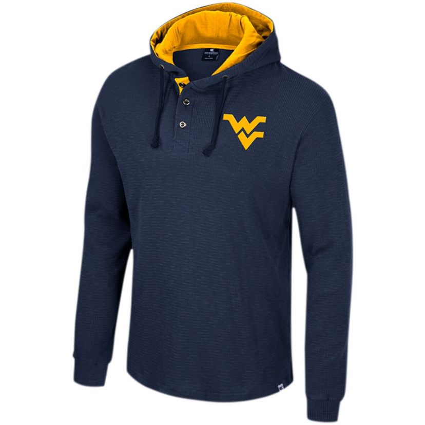 NCAA West Virginia Mountaineers Affirmative Thermal Hoodie Long Sleeve T-Shirt