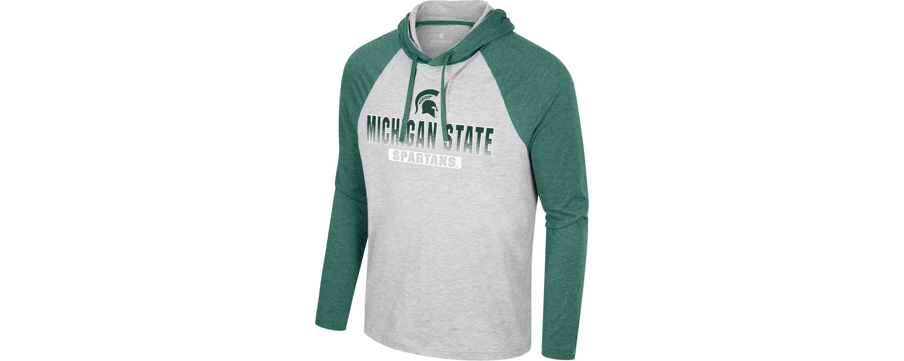 NCAA Michigan State Spartans Hasta La Vista Raglan Hoodie Long Sleeve T-Shirt