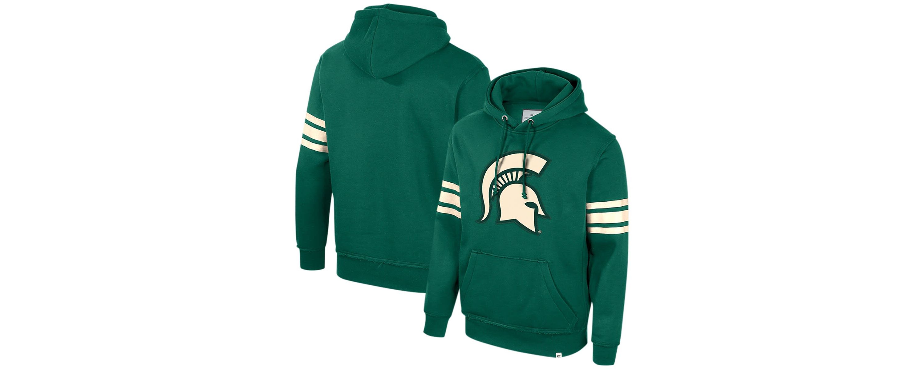 NCAA Michigan State Spartans Saluting Pullover Hoodie