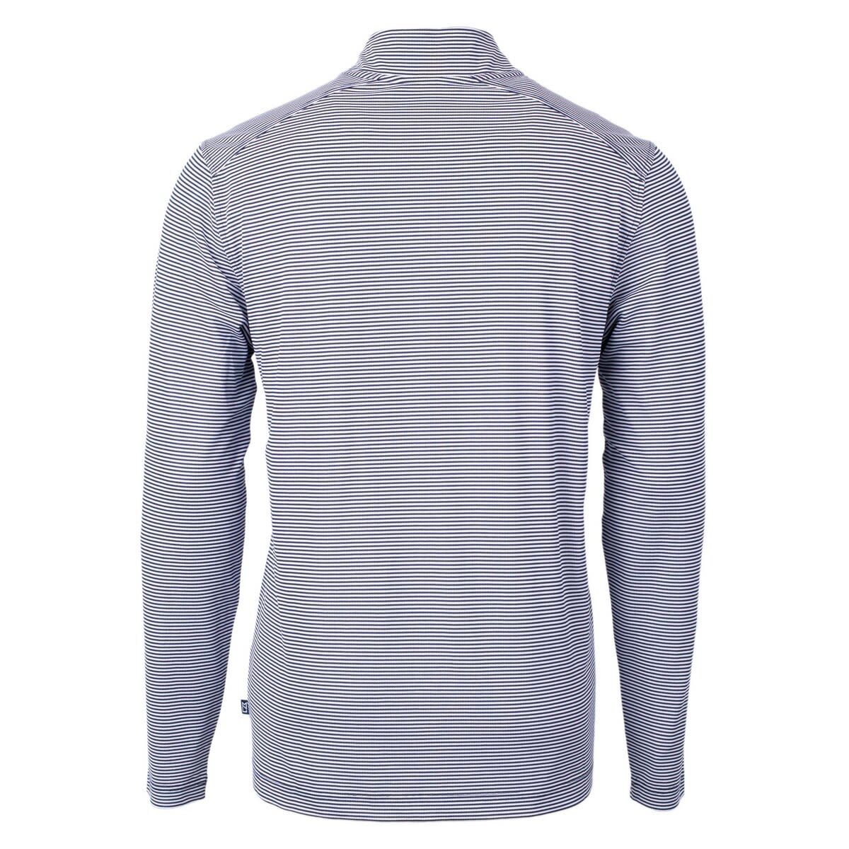 NCAA Xavier Musketeers Big & Tall Virtue Eco Pique Micro Stripe Recycled Quarter-Zip Pullover Top