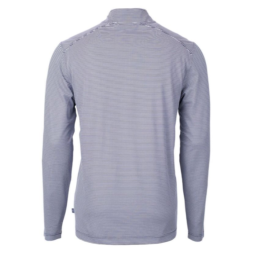 California Golden Bears NCAA Cal Bears Big & Tall Virtue Eco Pique Micro Stripe Recycled Quarter-Zip Pullover Top