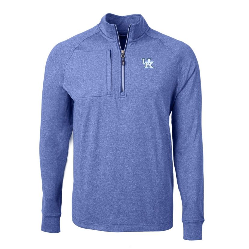 NCAA Kentucky Wildcats Big & Tall Adapt Eco Knit Quarter-Zip Pullover Top