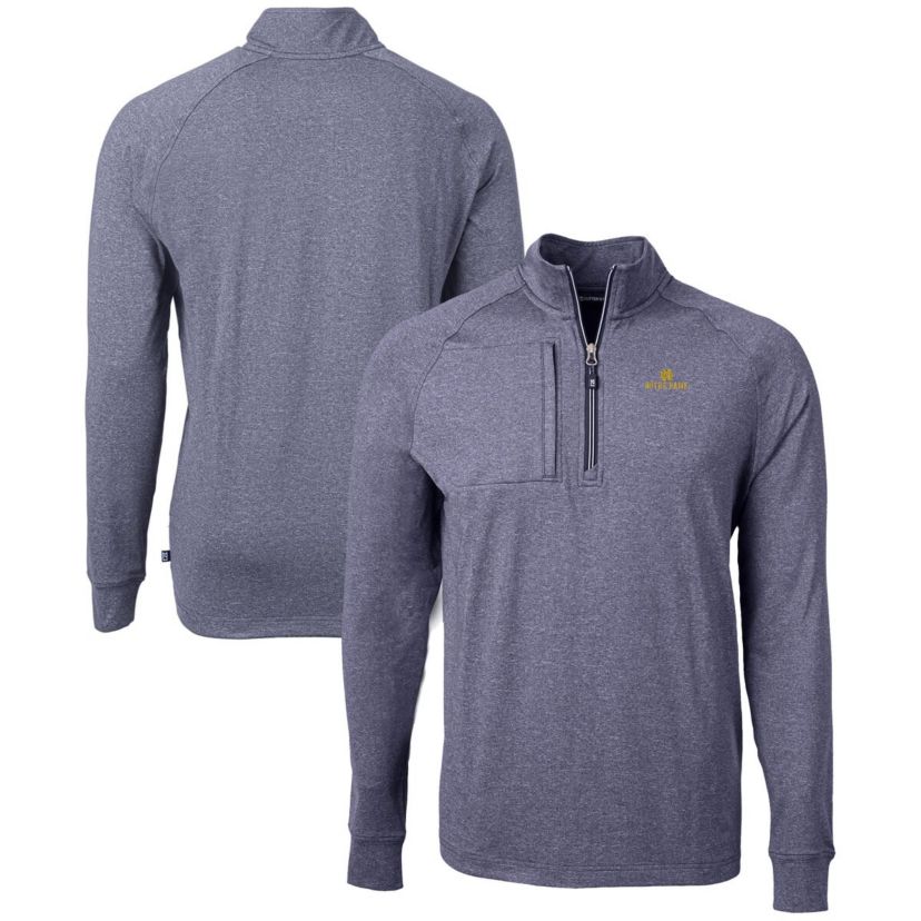 NCAA Notre Dame Fighting Irish Big & Tall Adapt Eco Knit Quarter-Zip Pullover Top