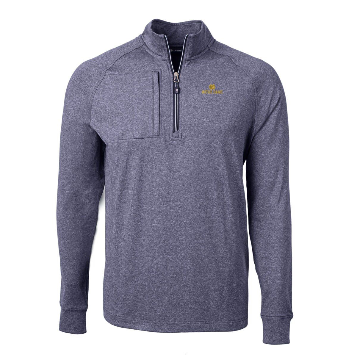 NCAA Notre Dame Fighting Irish Big & Tall Adapt Eco Knit Quarter-Zip Pullover Top