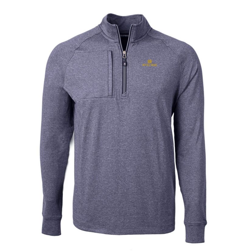 NCAA Notre Dame Fighting Irish Big & Tall Adapt Eco Knit Quarter-Zip Pullover Top