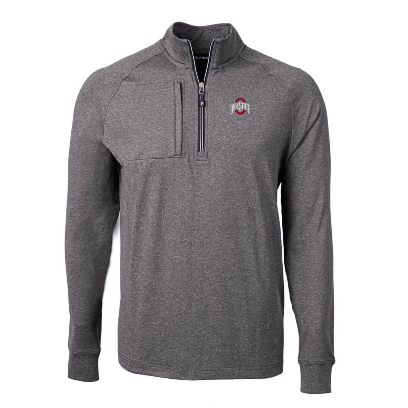 NCAA Ohio State Buckeyes Big & Tall Adapt Eco Knit Quarter-Zip Pullover Top
