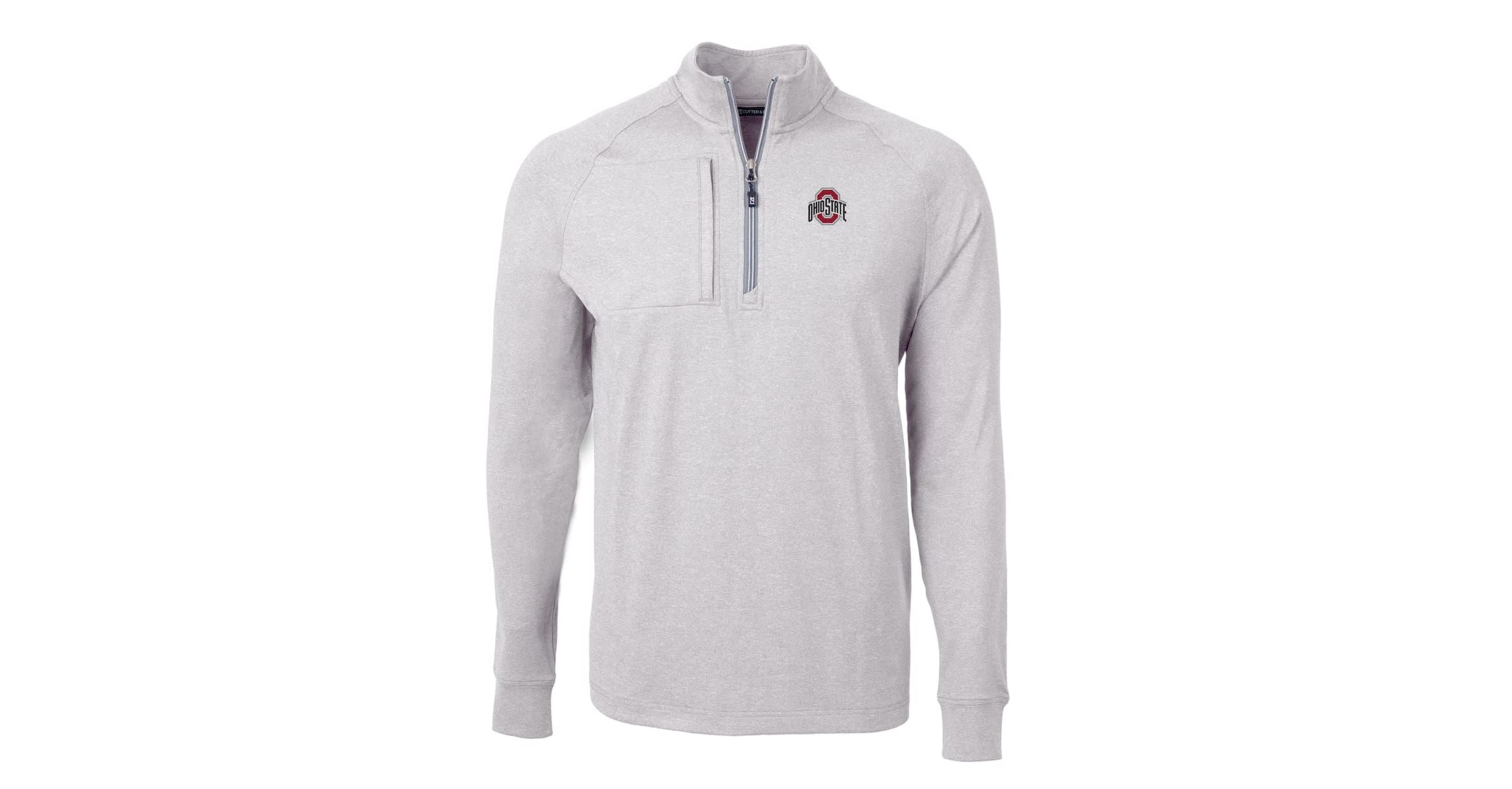 NCAA Ohio State Buckeyes Big & Tall Adapt Eco Knit Quarter-Zip Pullover Top