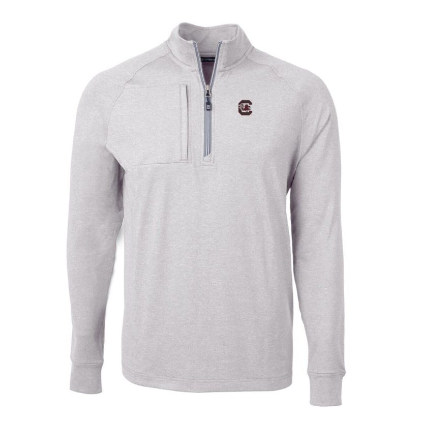 NCAA South Carolina Gamecocks Big & Tall Adapt Eco Knit Quarter-Zip Pullover Top