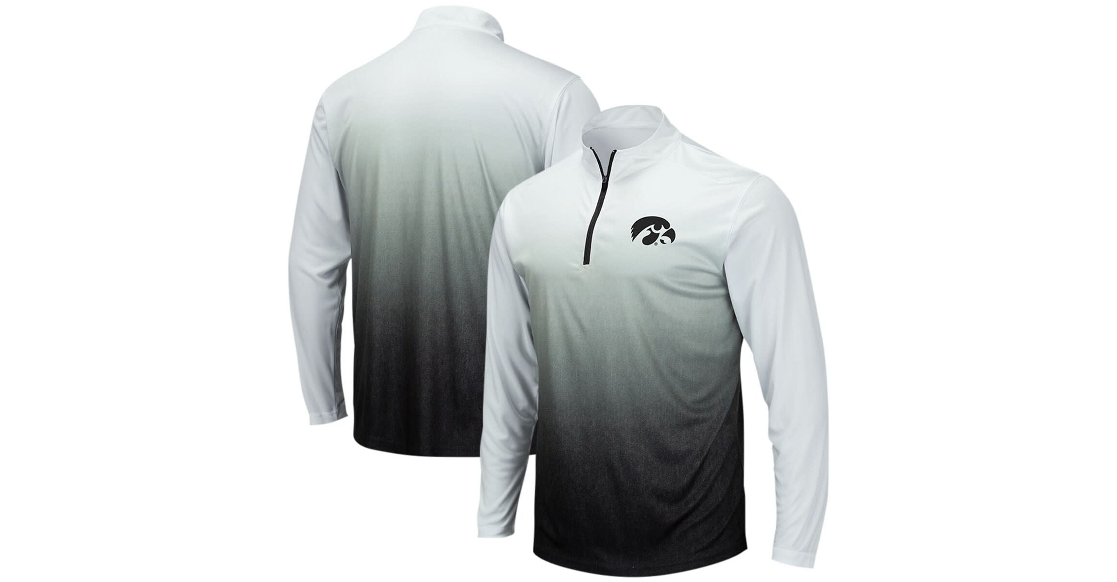 NCAA Iowa Hawkeyes Magic Ombre Long Sleeve Quarter-Zip Top