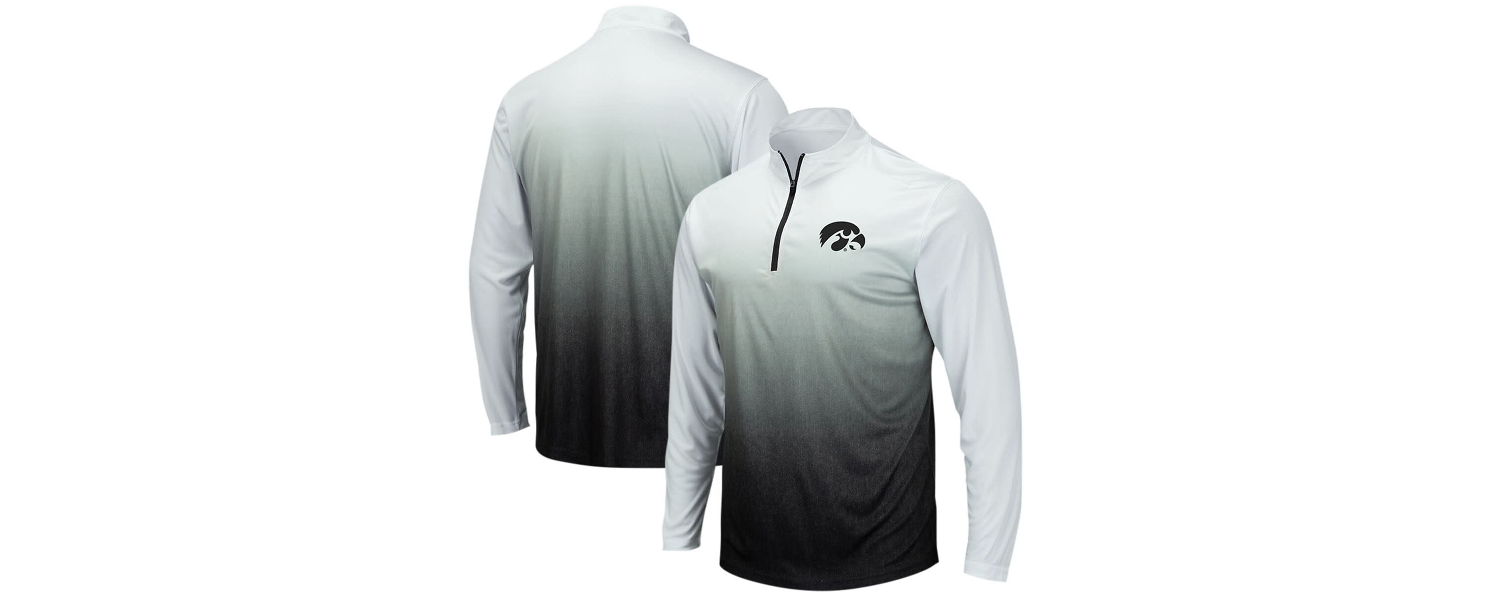 NCAA Iowa Hawkeyes Magic Ombre Long Sleeve Quarter-Zip Top