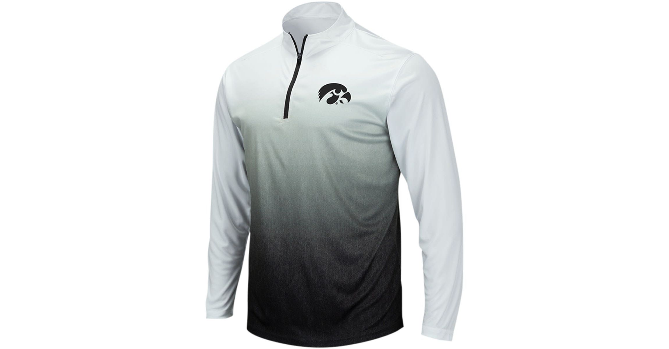 NCAA Iowa Hawkeyes Magic Ombre Long Sleeve Quarter-Zip Top
