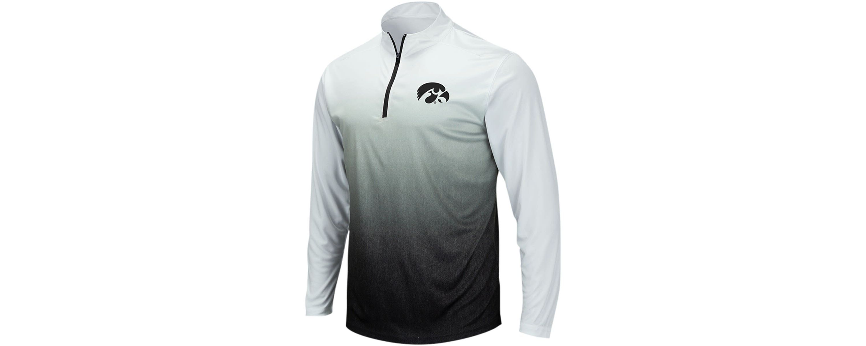 NCAA Iowa Hawkeyes Magic Ombre Long Sleeve Quarter-Zip Top
