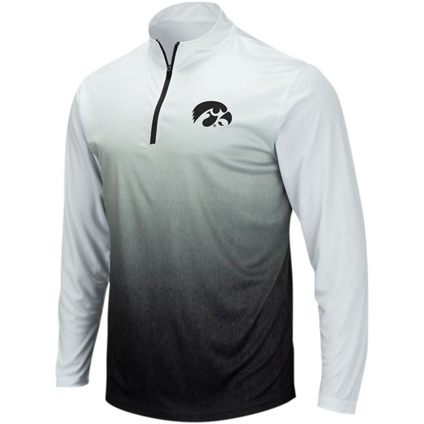 NCAA Iowa Hawkeyes Magic Ombre Long Sleeve Quarter-Zip Top