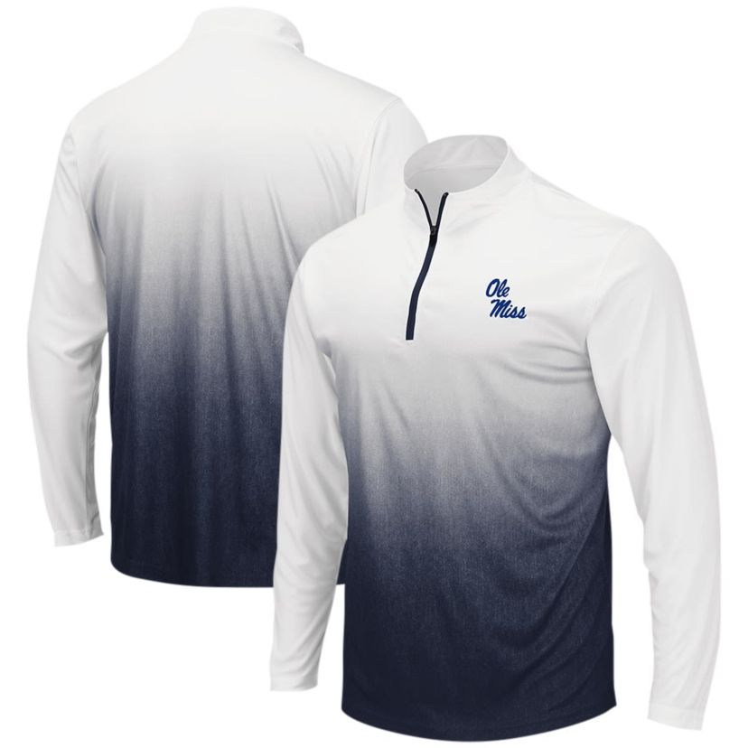 NCAA Ole Miss Rebels Magic Ombre Long Sleeve Quarter-Zip Top