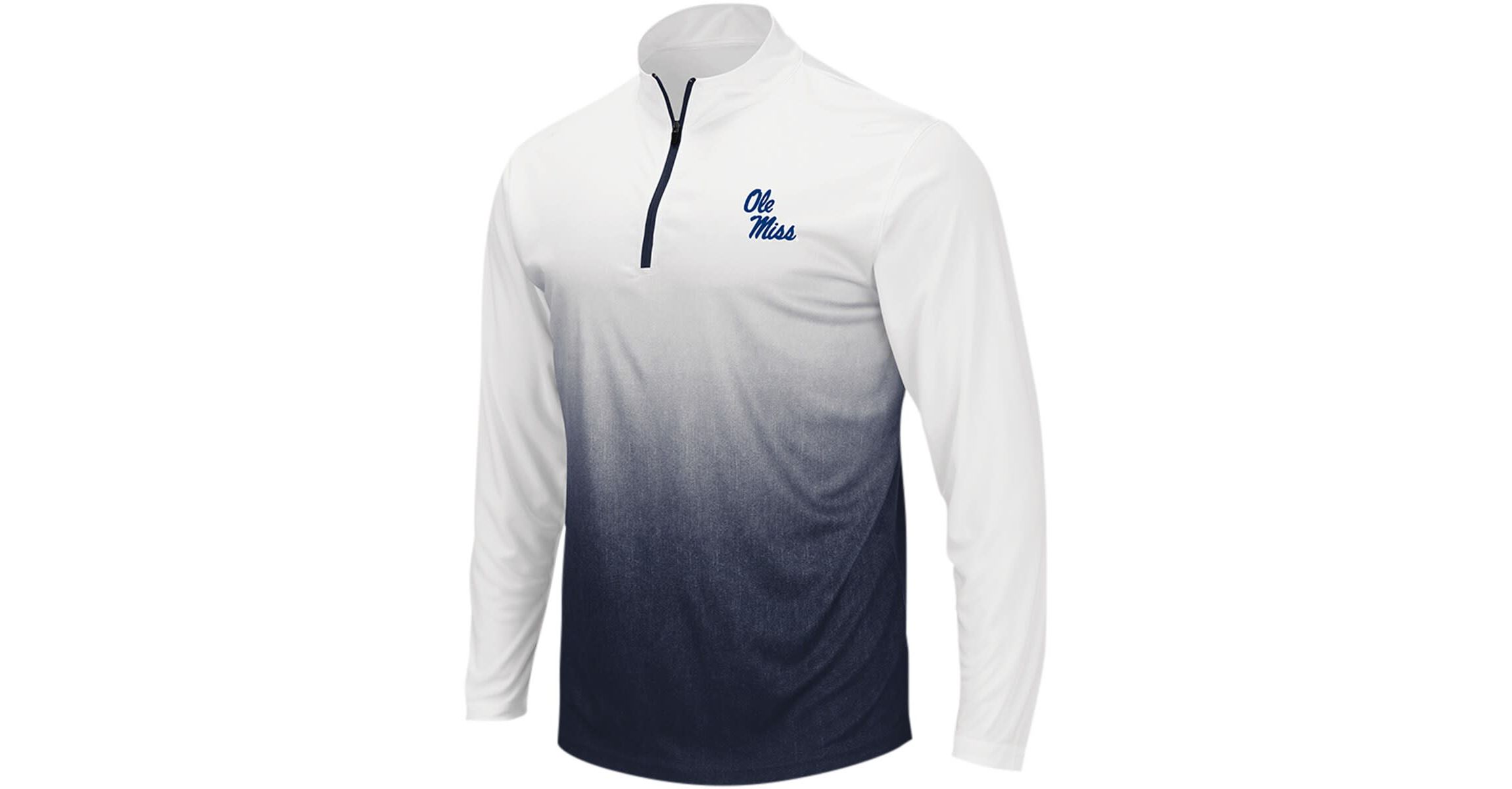 NCAA Ole Miss Rebels Magic Ombre Long Sleeve Quarter-Zip Top
