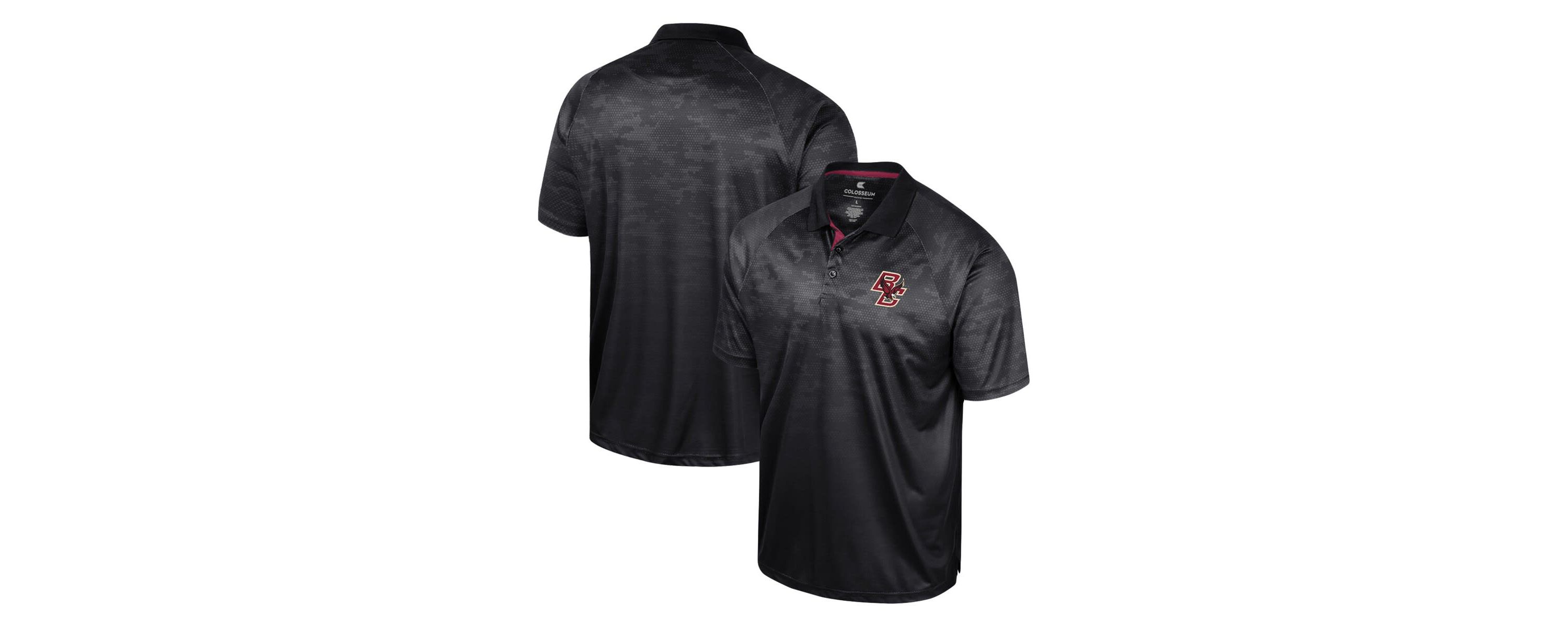 Boston College Eagles NCAA Boston NCAA Eagles Honeycomb Raglan Polo