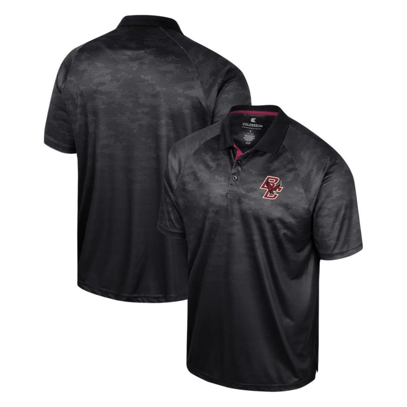 Boston College Eagles NCAA Boston NCAA Eagles Honeycomb Raglan Polo