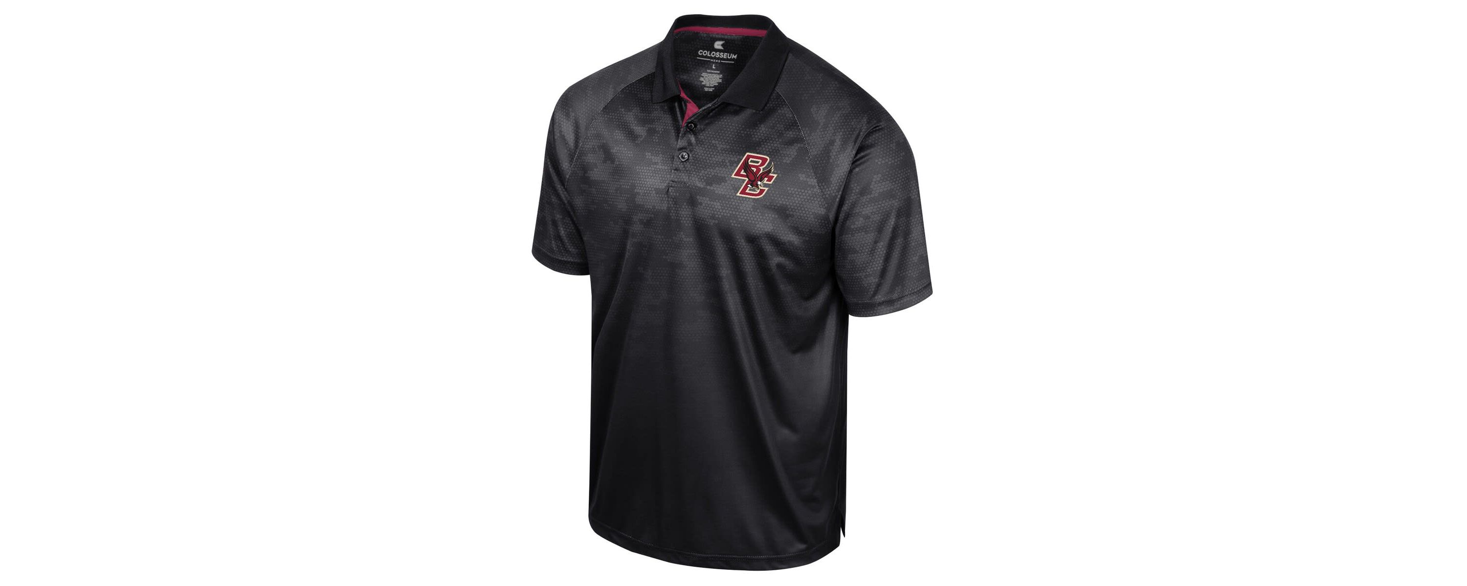 Boston College Eagles NCAA Boston NCAA Eagles Honeycomb Raglan Polo