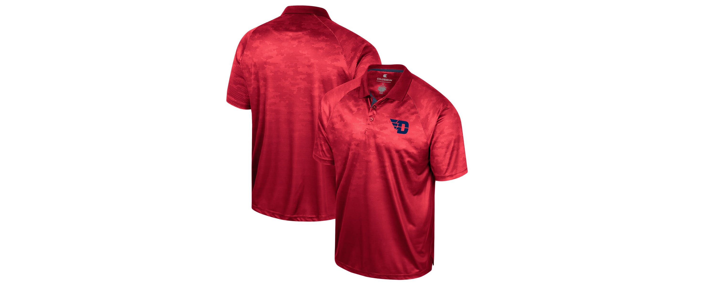 NCAA Dayton Flyers Honeycomb Raglan Polo