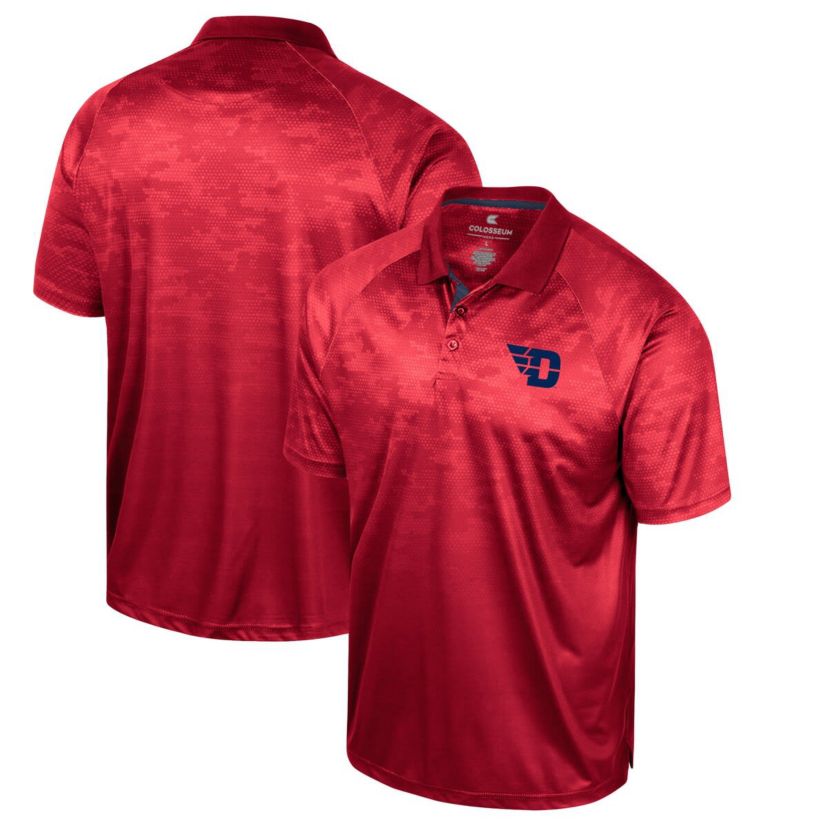 NCAA Dayton Flyers Honeycomb Raglan Polo