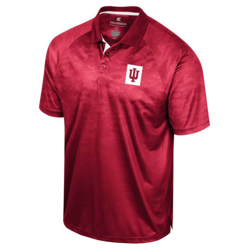 NCAA Indiana Hoosiers Honeycomb Raglan Polo