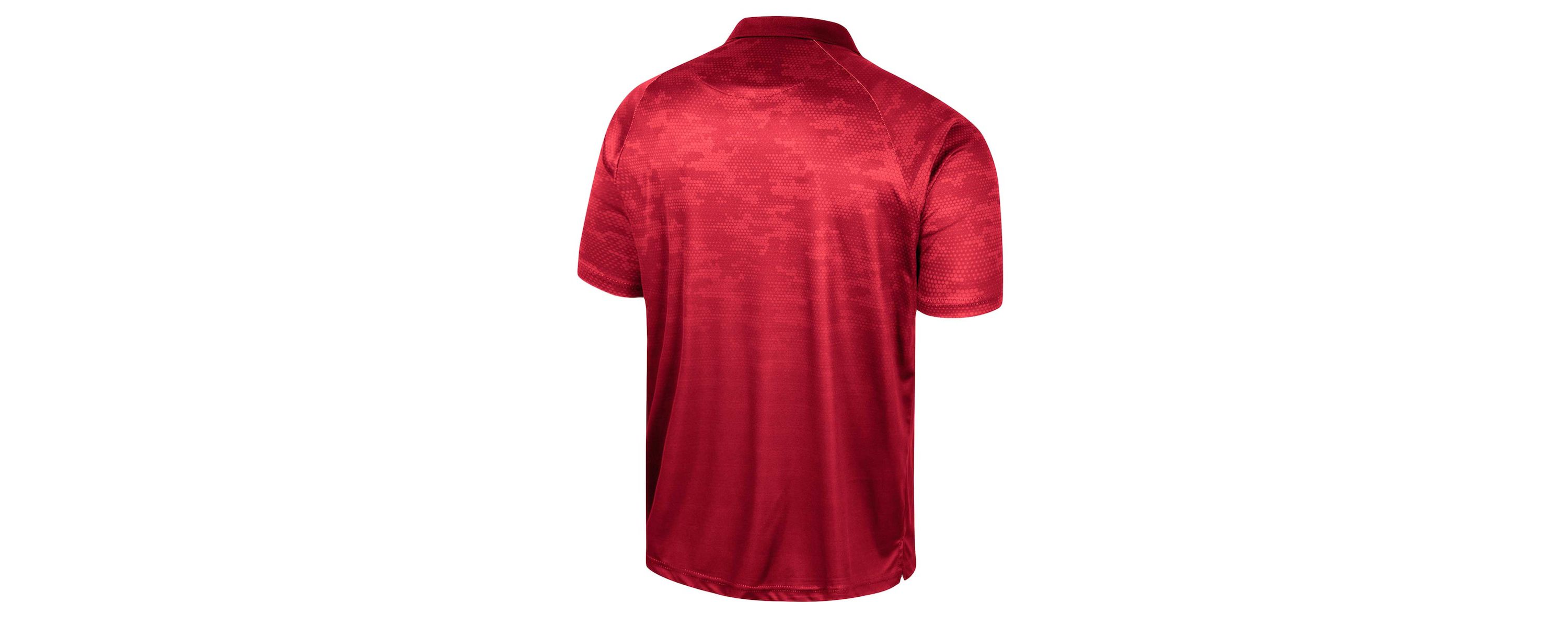 NCAA Nebraska Huskers Honeycomb Raglan Polo